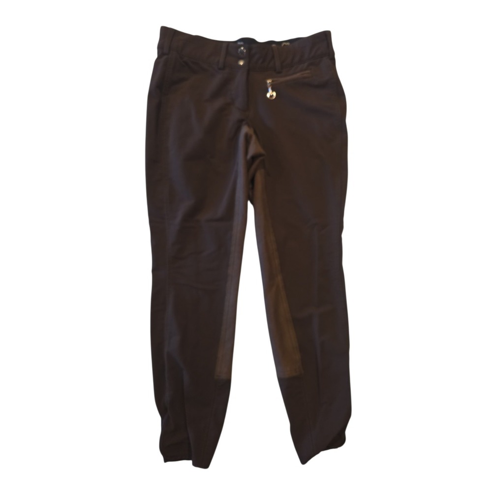 Goode Rider Riding Breeches Wmns 32R Brown Knee Patch Equestrian Pants Full Seat